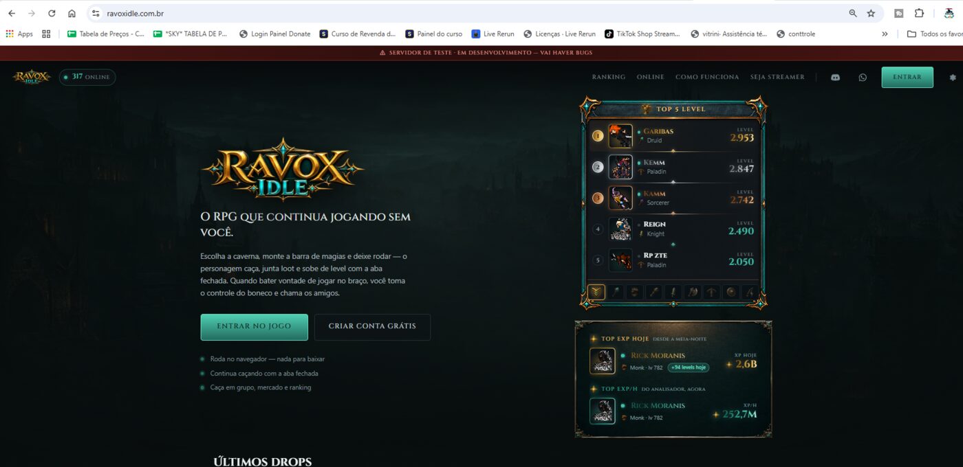 OTServer para navegador 15.25